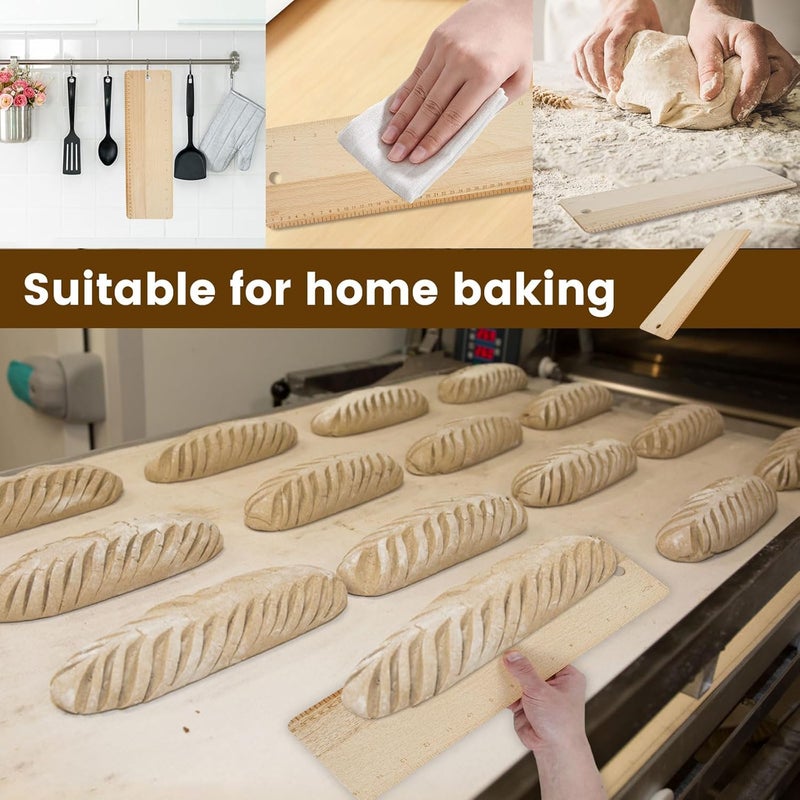 LAINIUTE Premium Oversized Beech Wood Flipping Board for Baking of French Breads, Loaves and Ciabatta, Keep Dough in Shape - Image 4